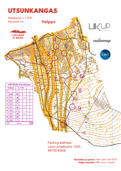 Lapland O Week 2024 Model 2, Utsunkangas, helppo