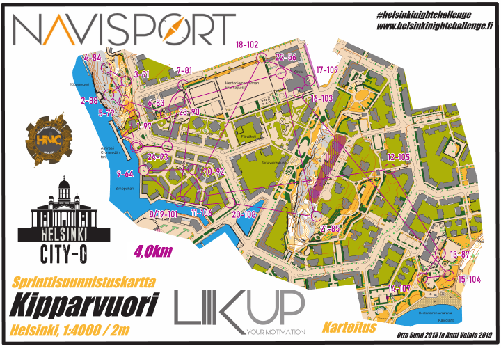 Helsinki Night Challenge A-rata, Kipparvuori