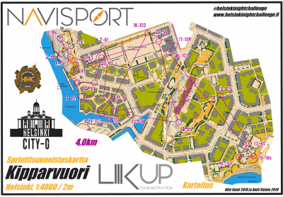 Helsinki Night Challenge A-rata, Kipparvuori