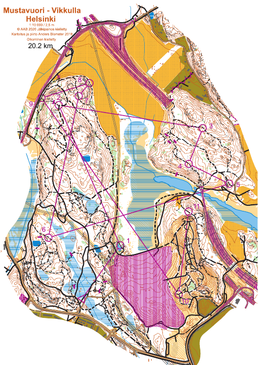 MTBO Mustavuori-Vilkkula