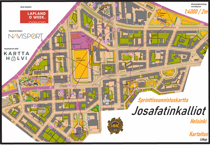 Helsinki Night Challenge 2021, Josafatinkalliot