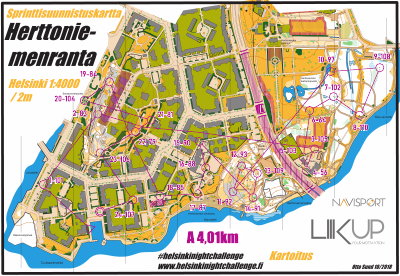 Helsinki Night Challenge A-rata, Herttoniemenranta